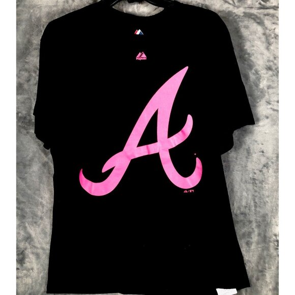 Majestic Other - Majestic Atlanta Braves Superior Play Black T-Shirt Size Large